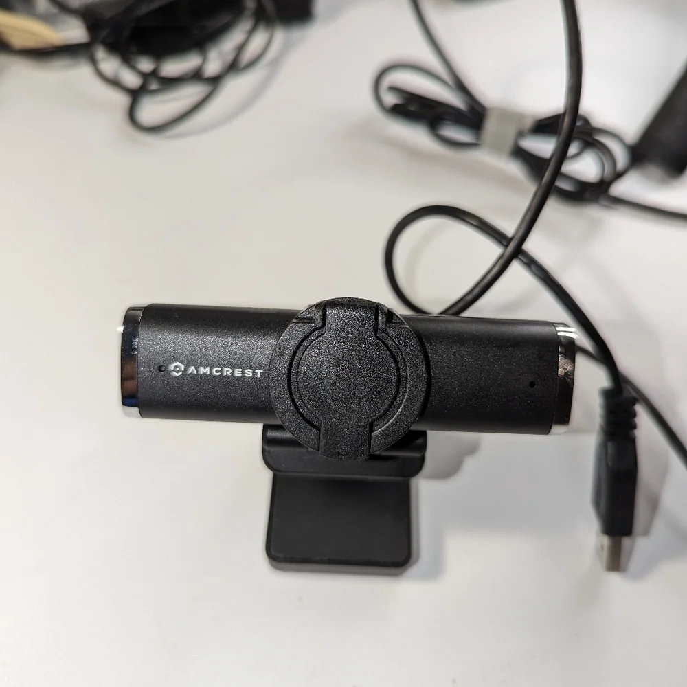 4-Megapixel Webcam W/Microphone & Privacy Cover, Web Cam USB Camera, Computer HD